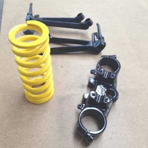 coated bike parts