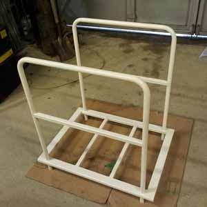 Rack frame finished in cream
